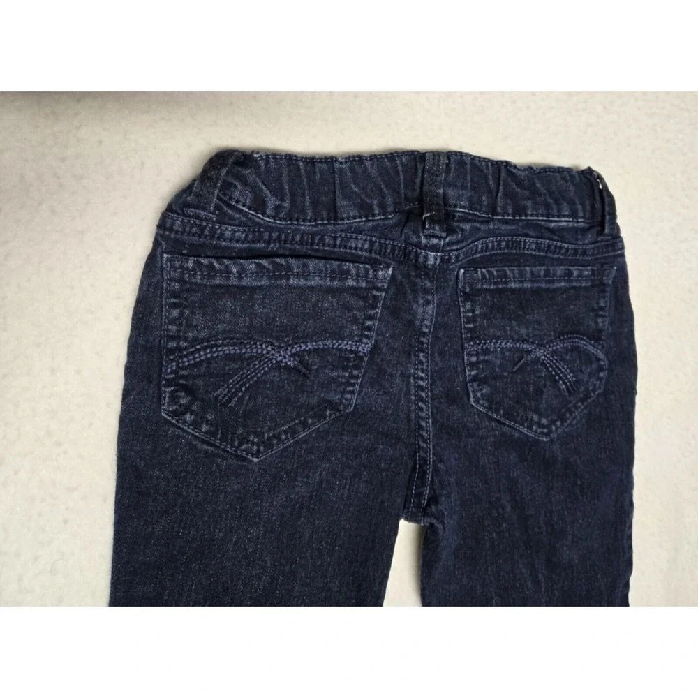 Piper Faves Girls Dark Wash Skinny Bootcut Jeans Size 8R Adjustable Waist Indigo